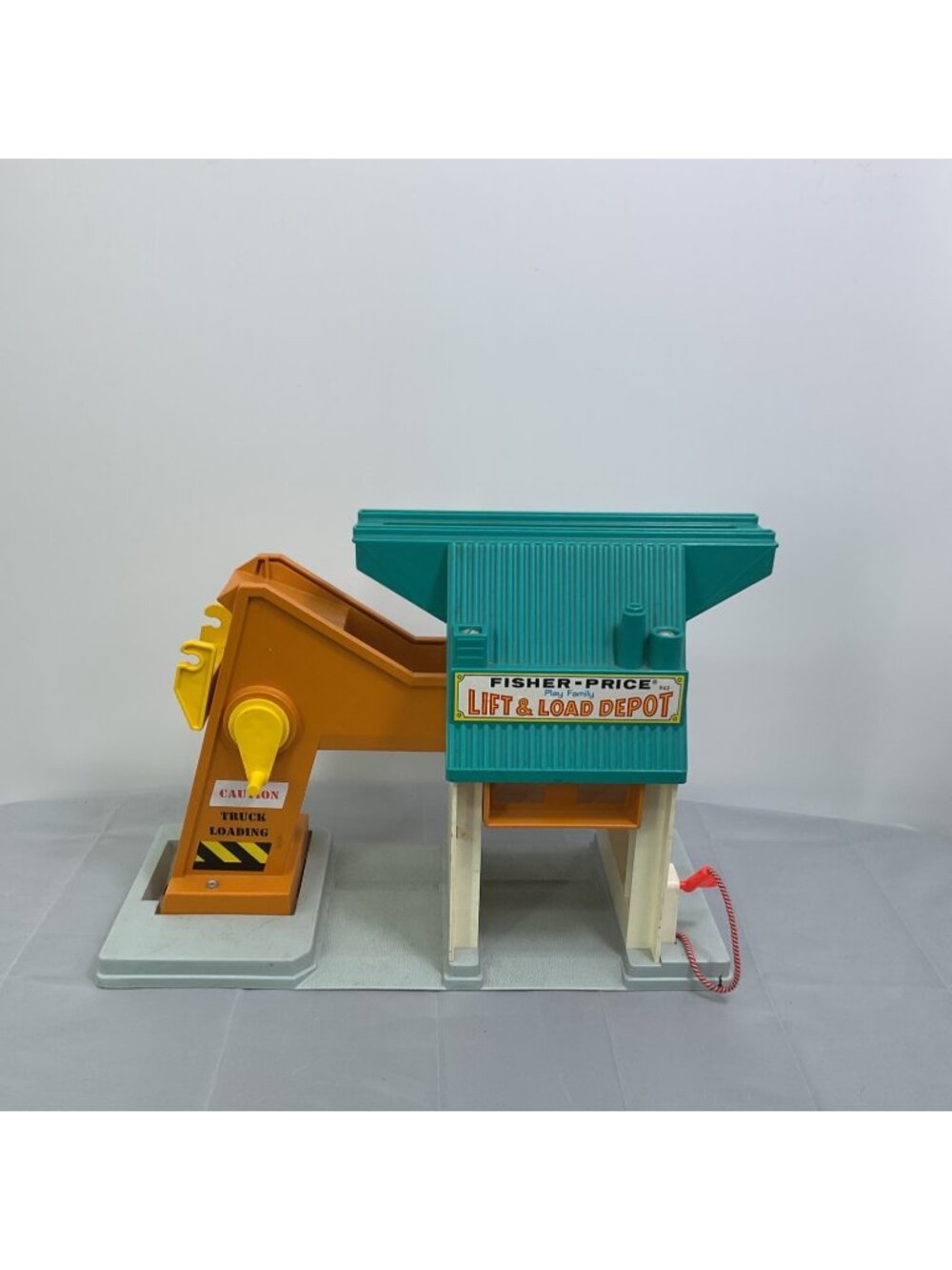Vintage Fisher-Price Little People Lift & Load Depot Toy Set